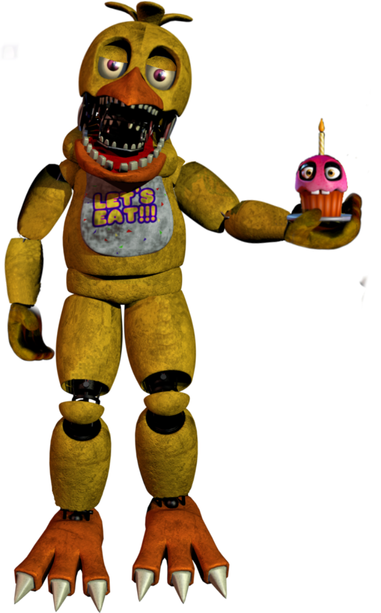 unwitheredchica chica fnaf fnaf2 sticker by @plz_kill_me2005