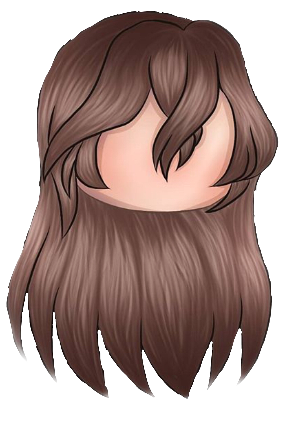 Gacha Brown Hair Edit Freetoedit Sticker By Dunkinsmelio