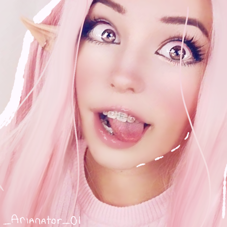 Бель дельфи. Белль Дельфин. Бель ахегао. Belle Delphine ава.