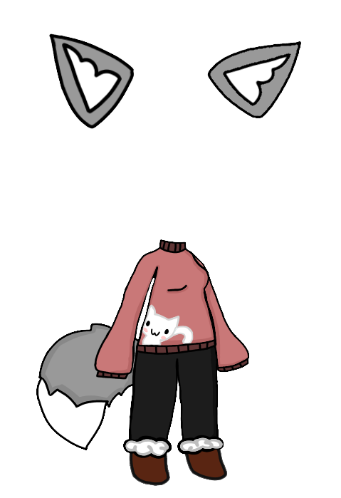 This visual is about kitty sweater gacha wolf freetoedit #kitty #sweater #g...