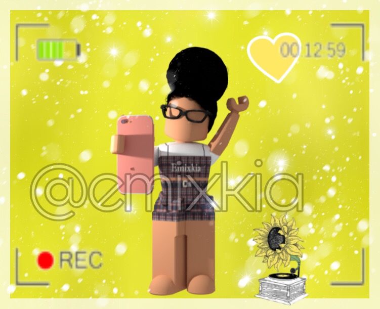 Aesthetic Pastel Roblox Gfx Girl With Black Hair