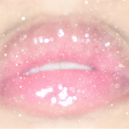 lips pink aesthetic sparkling teeth
