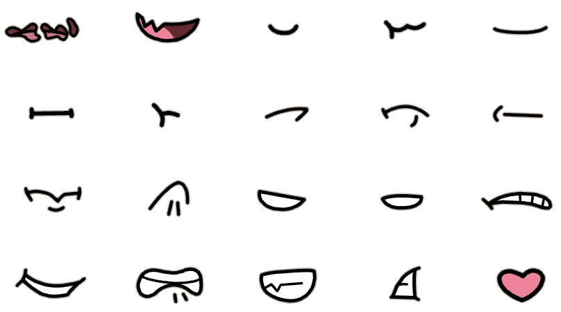 Gacha Club Mouth Transparent