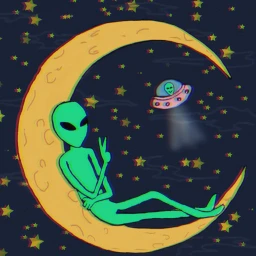 alien👽 aliensarereal aliens alienart moon dcufo