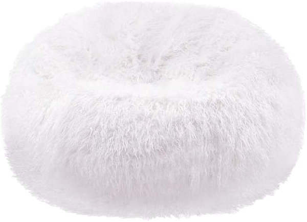 white chair beanbag furniture furry sticker by @kimmytasset