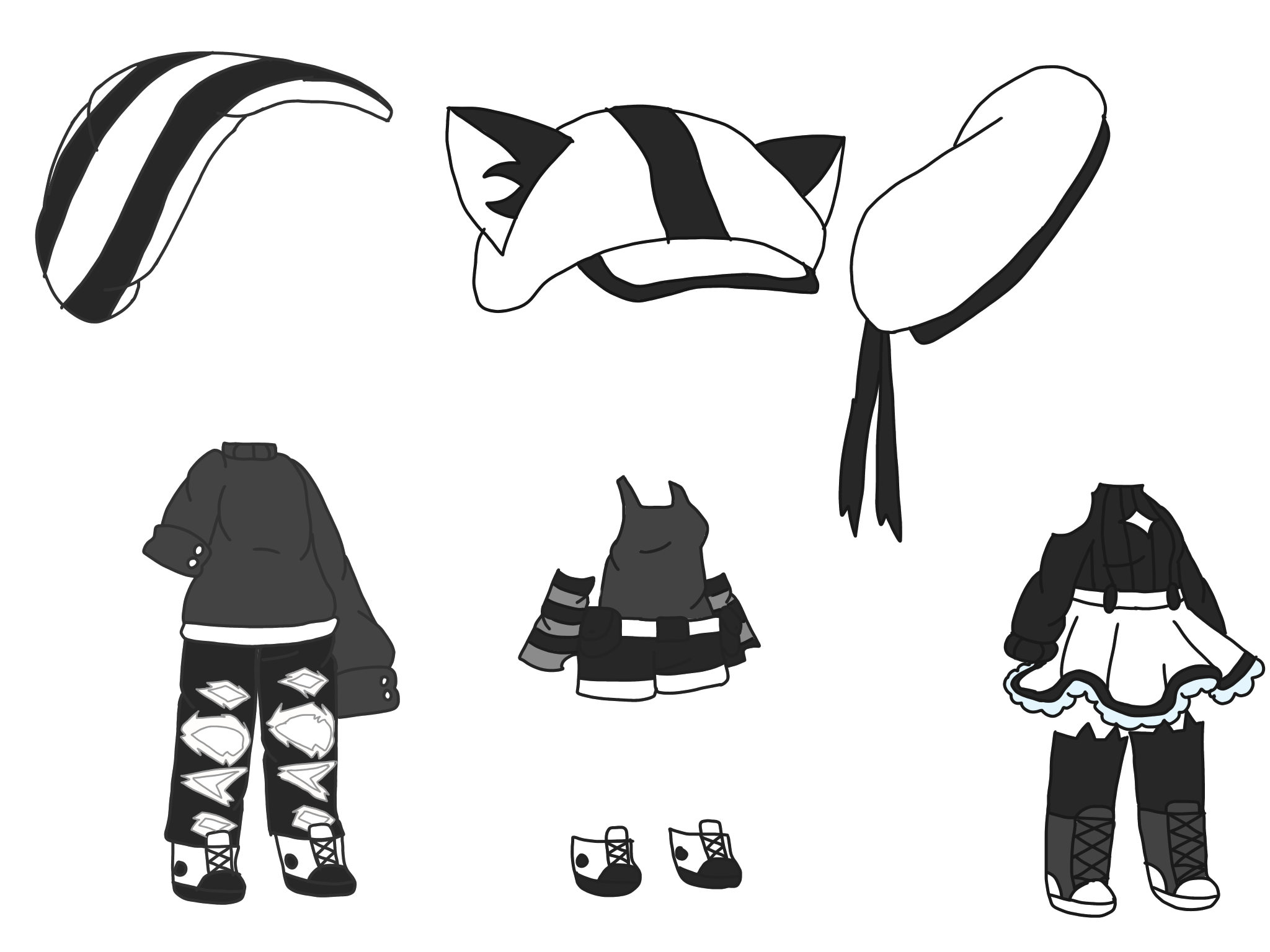 This visual is about pickyourluckyoutfit gacha gachalife 3 outfits freetoed...