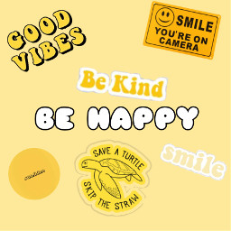 behappy moodboard stickers smile goodvibes