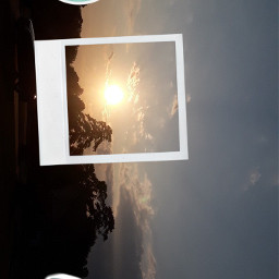 sunset polaroid freetoedit