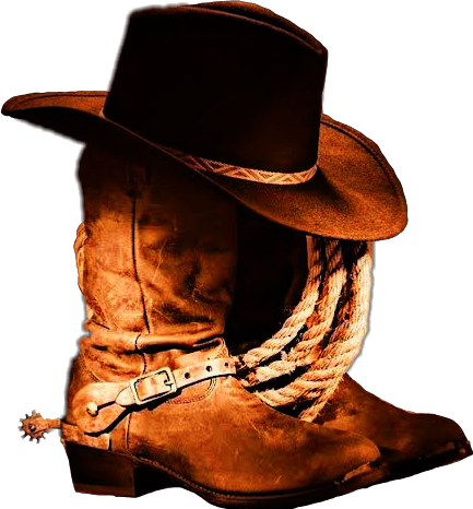 sombrero y botas vaqueras