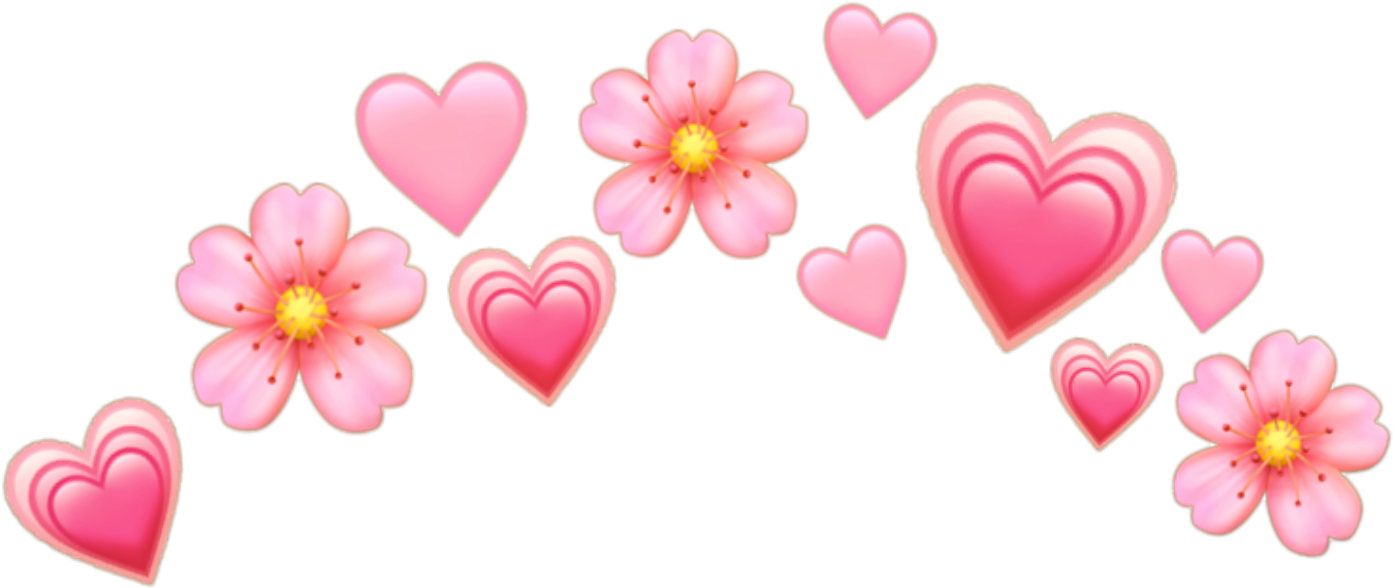 heartcrown overlay emoji pink 302460700076211 by @kenziess.