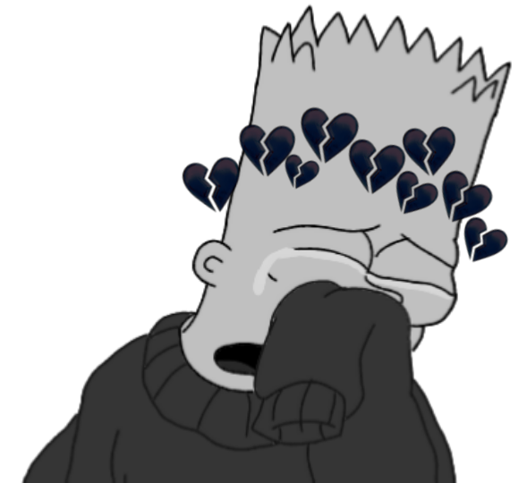 edit bart sad freetoedit sticker by @vanessapazminoduarte