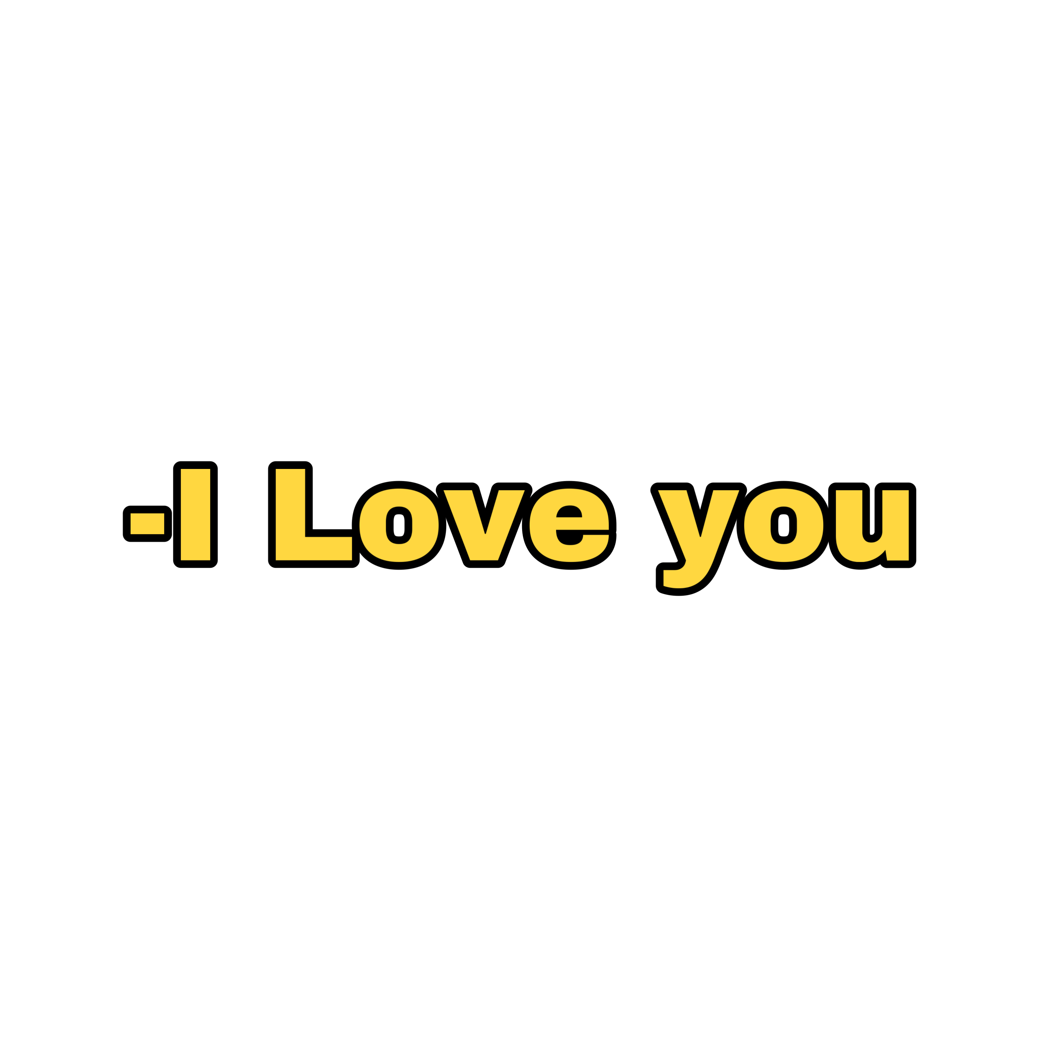 iloveyou-text-font-words-yellow-sticker-by-laurensjb