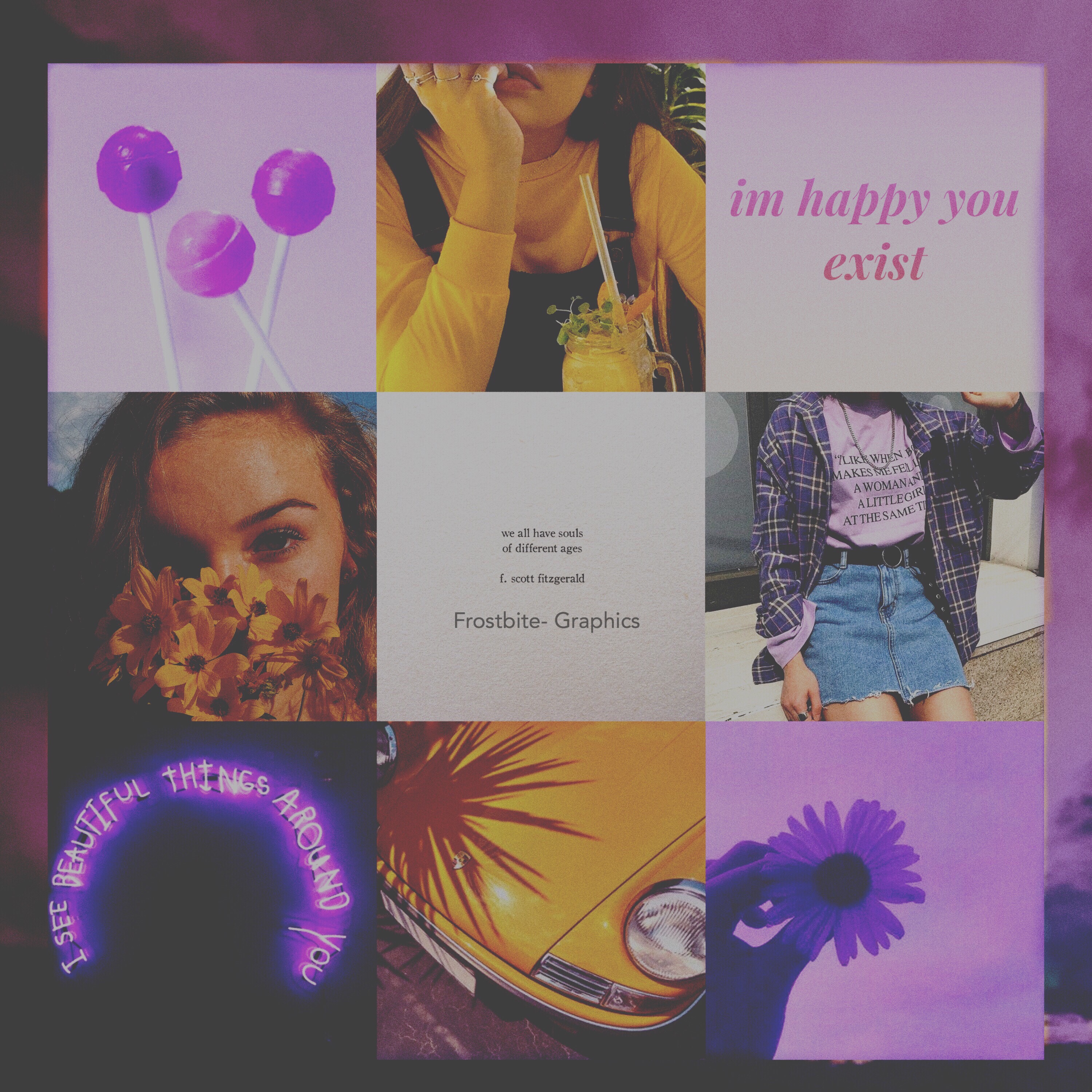 yellow and purple overalls