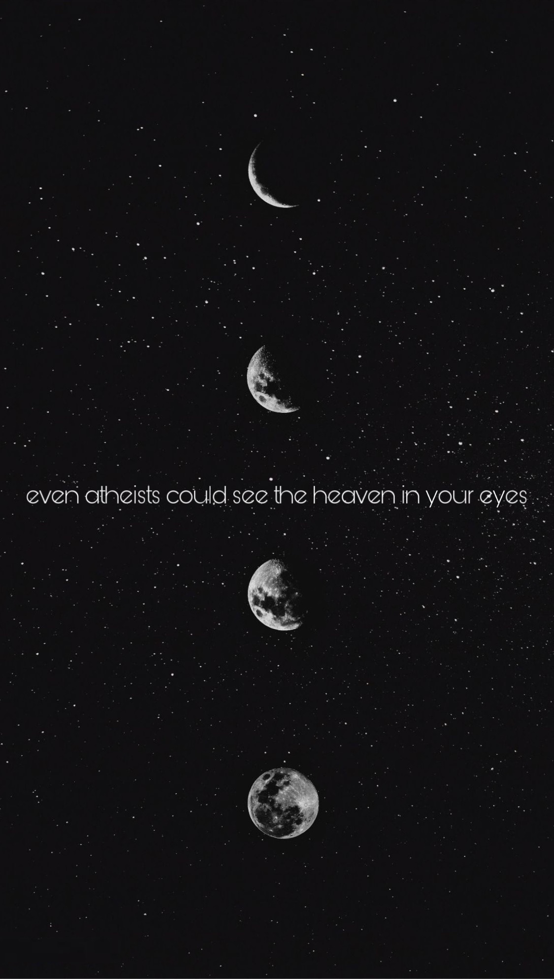 Aesthetic Moon And Stars Quote - Largest Wallpaper Portal