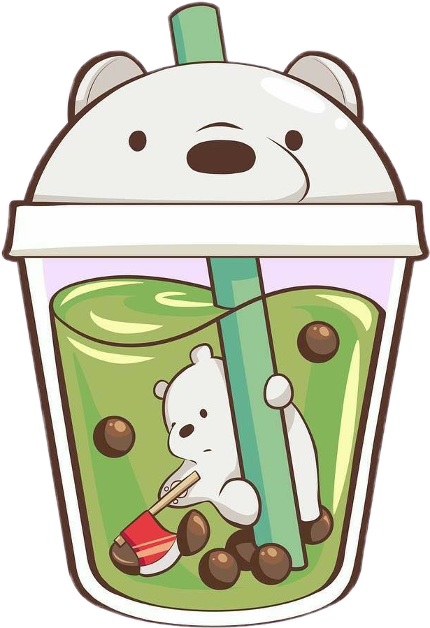 Freetoedit Cute Kawaii Bobba Bear Sticker By Camilletournie