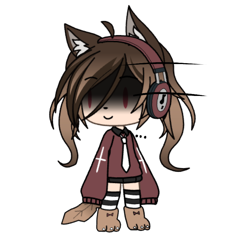 Gachalife Girl Dog Gacha Edit Cute Sticker By Que