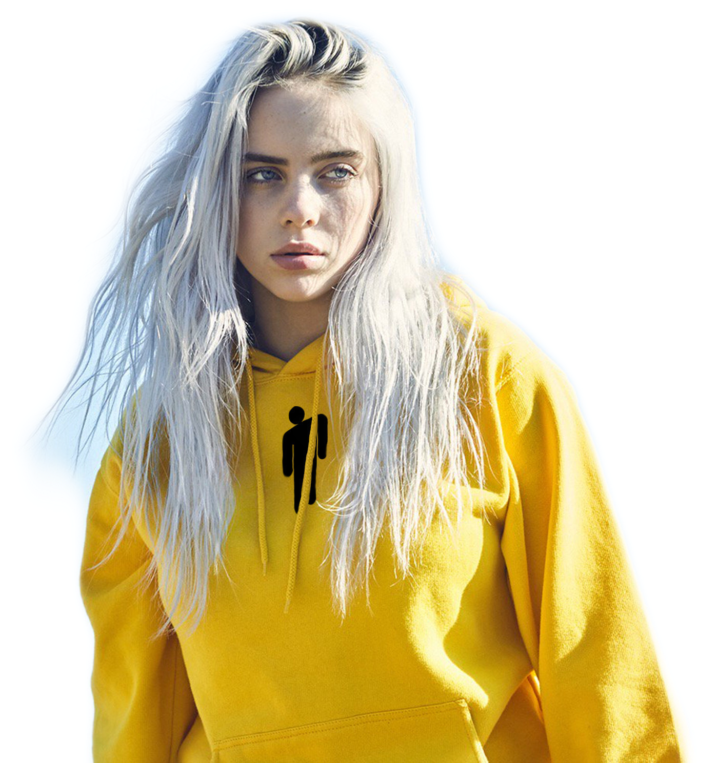 billie eilish yellow hoodie bad guy