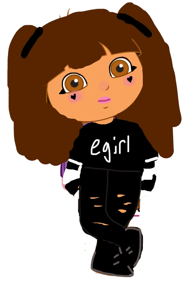 Egirl Dora Turning Sticker By Azulgarcia127 Egirl Dora Turning Sticker By Azulgarcia127