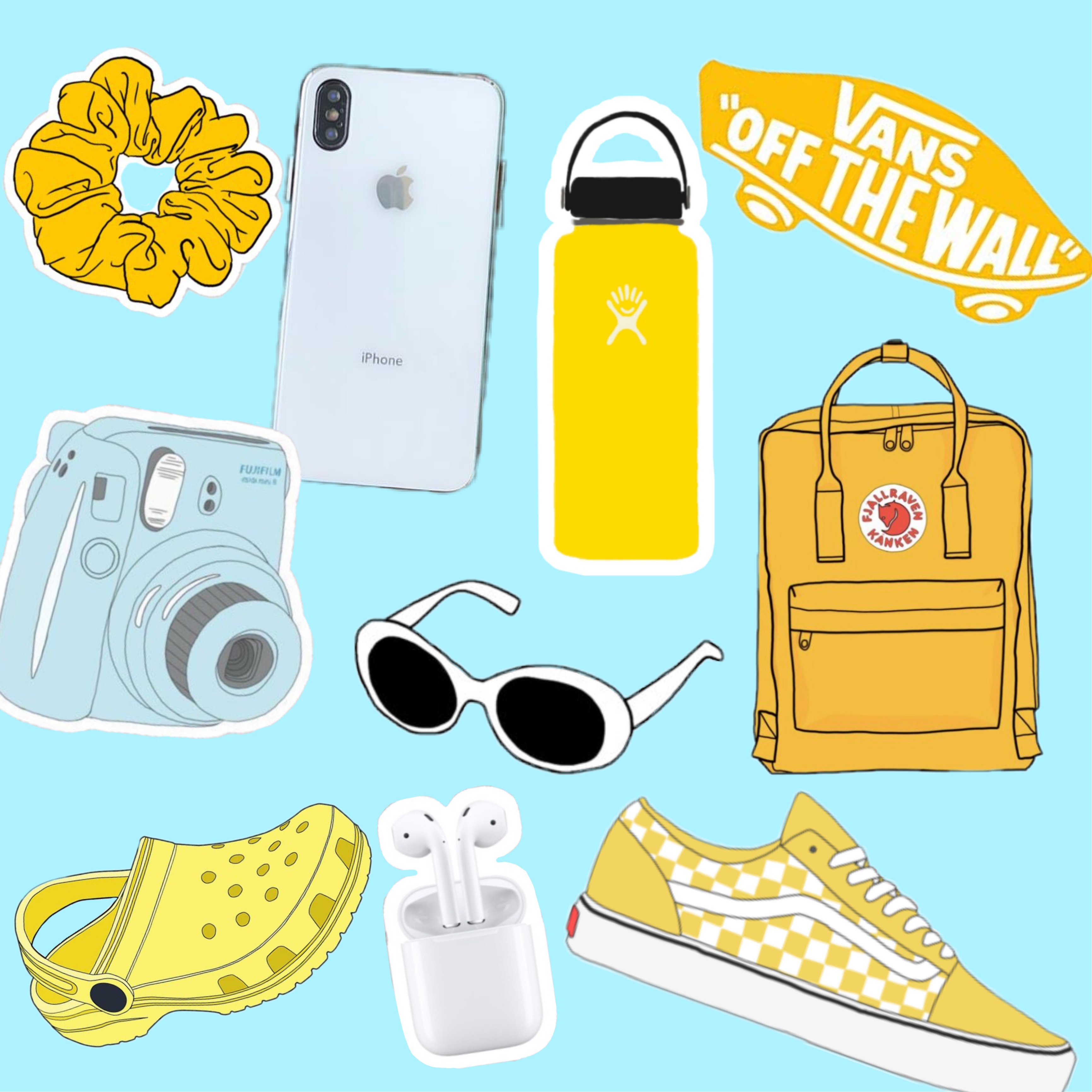 Vsco Sksksksk And Blue Yellow Art Image By Marixh
