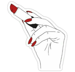 lips stickers red hand cute freetoedit