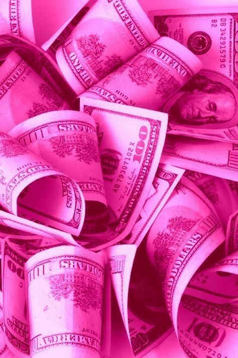 freetoedit aesthetic pink money...