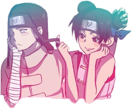 neji tenten nejiten freetoedit sticker by @temarinara07