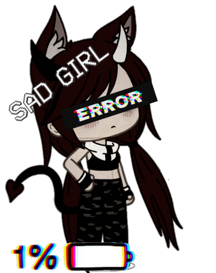 Sad Gachalife Error Sticker By Sad Girl