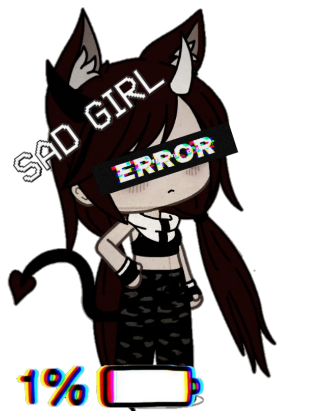 Sad Gachalife Error Sticker By Sad Girl