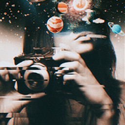 picsart aesthetic portrait vhs galaxy face planets stars camera vhs2effect sun1effect be_creative myedit poem poetry freetoedit