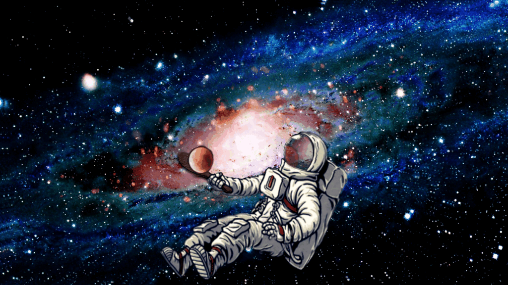 gif moon astronaut space galaxy GIF by Meleah