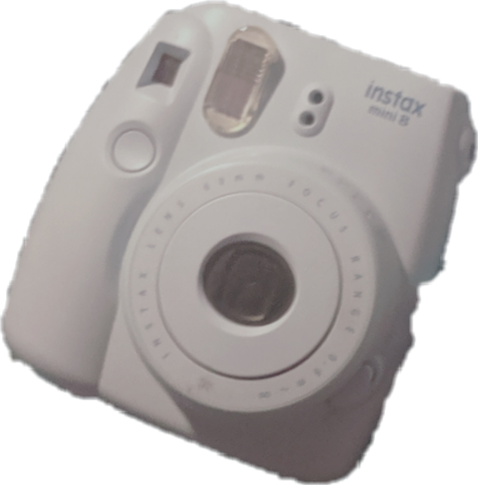 Instax Poloriod Camera Aesthetic Blue Sticker By cutepugmsp