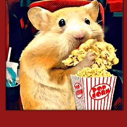 freetoedit hamster popcorn movietheatre movietheater srcretroframe
