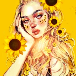 freetoedit srcsunflowerselfie sunflowerselfie