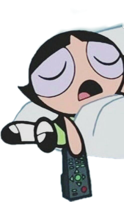 powerpuffgirls sleeping buttercup sticker by @ariaa__