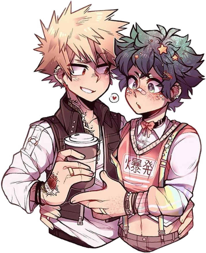 bakudeku katsudeku bakugo deku izuku sticker by @caiah_is_me.