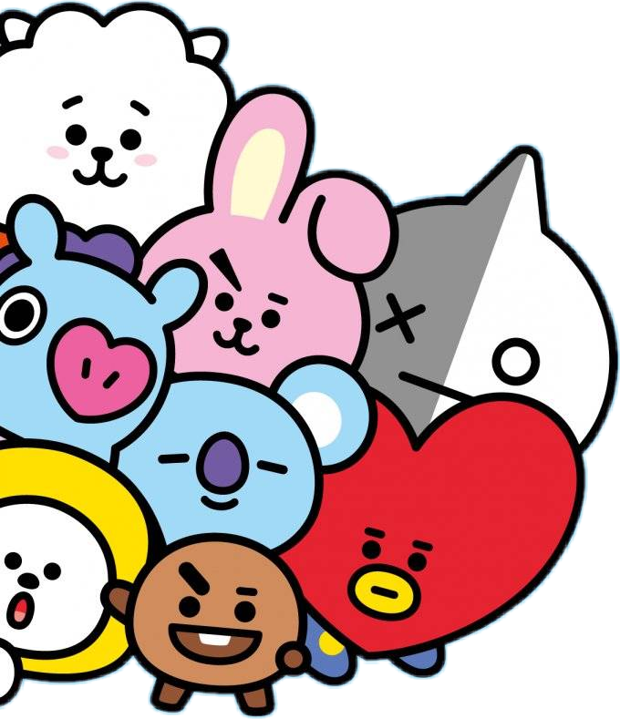 This visual is about freetoedit bt21 bts cooky shooky #bt21 #bts #cooky #sh...
