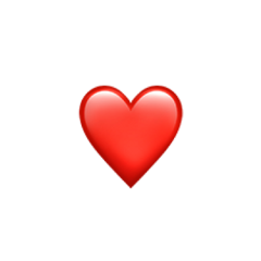 red heart iphone emoji iphoneemoji freetoedit