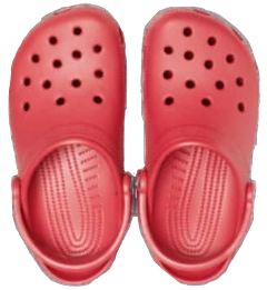 freetoedit crocs red aesthetic cute