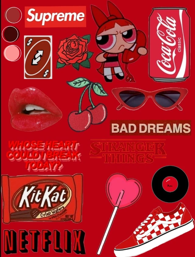 Red Redasthetic Asthetic Baddie Image By Gmartine985