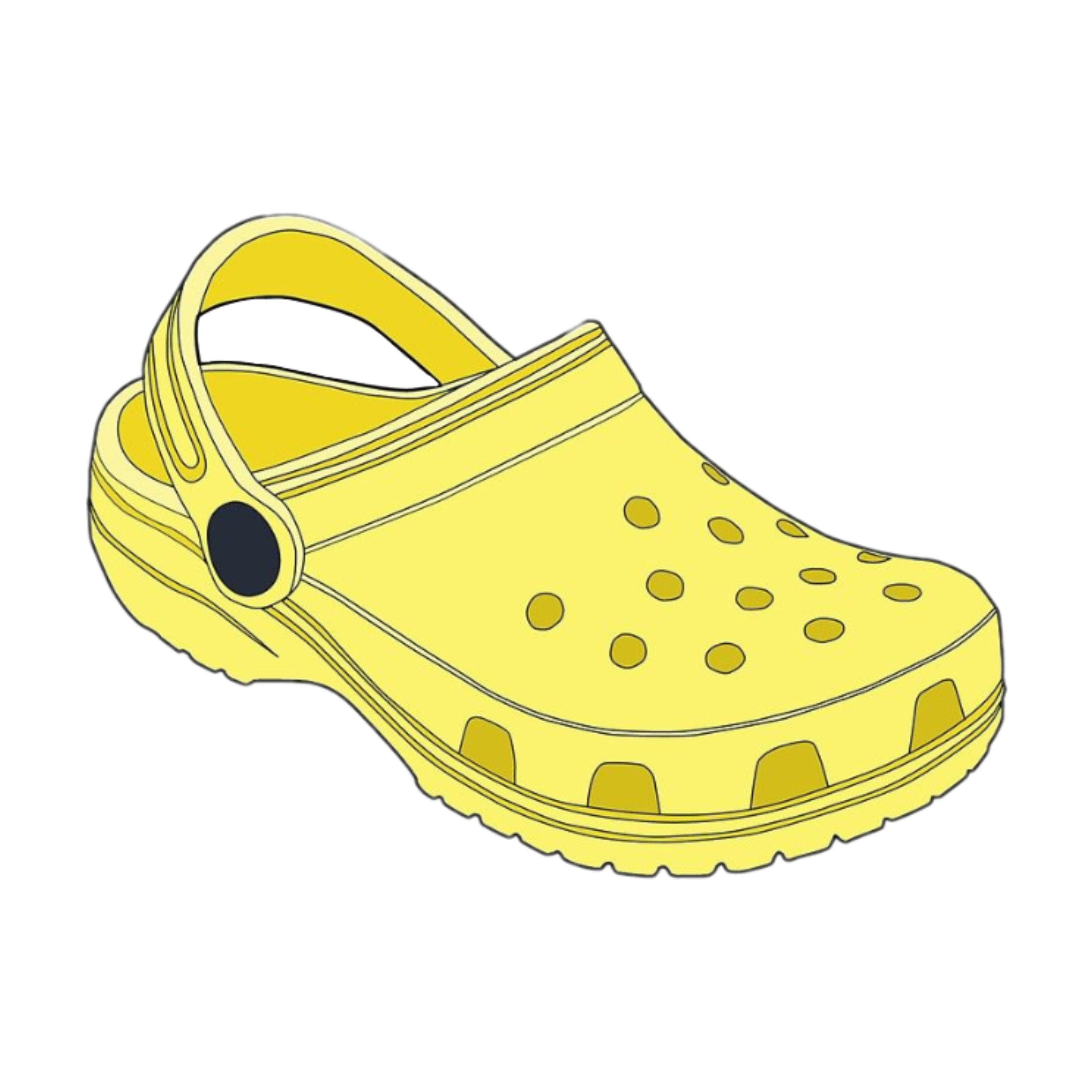 yellow crocs sticker