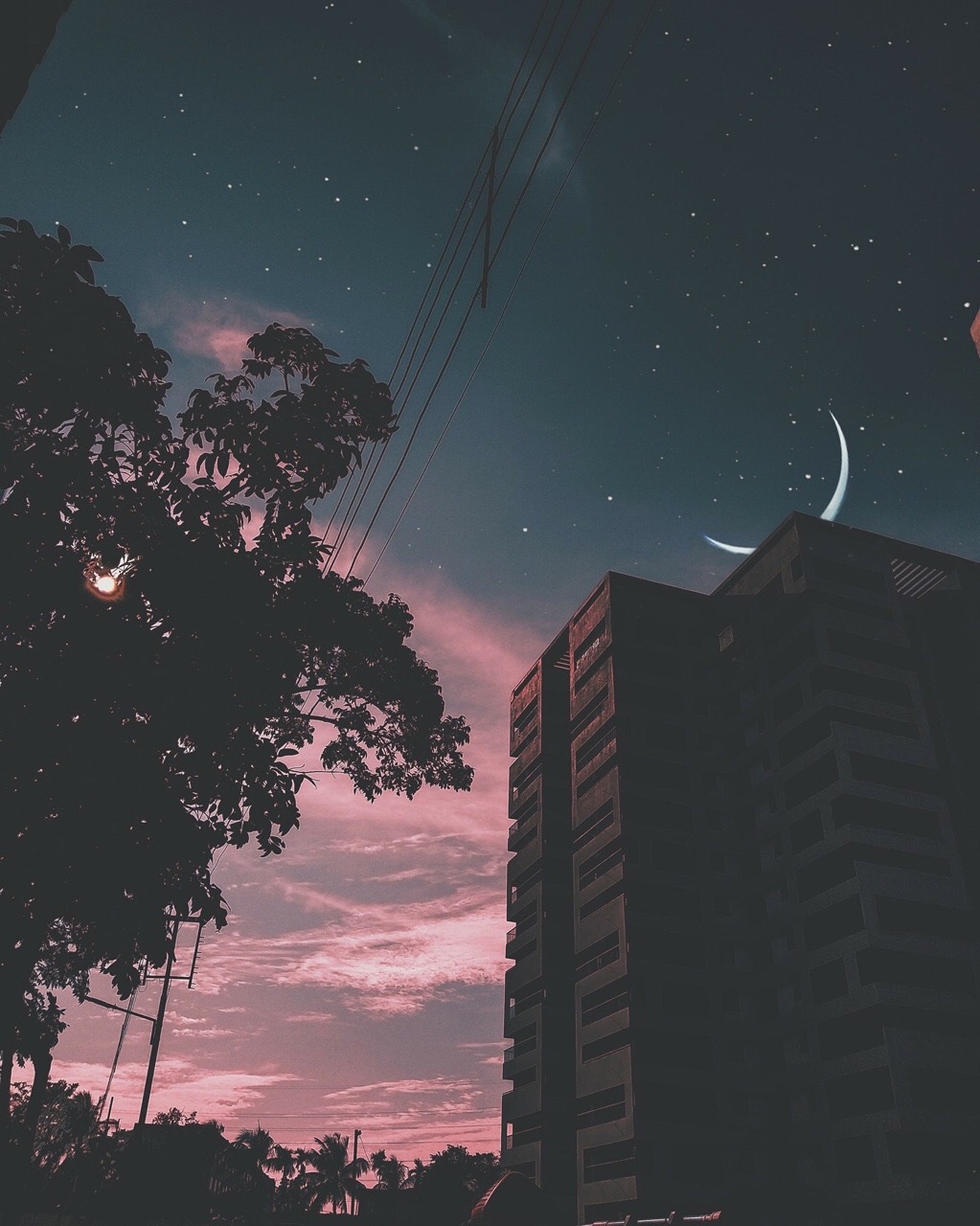 Kết quả hình ảnh cho night sky aesthetic