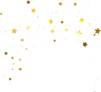 star stars gold confetti - Sticker by Amanda