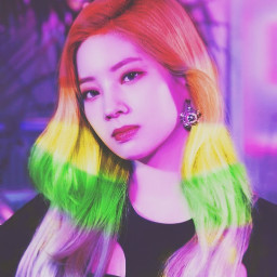 freetoedit kpop dahyun twice rainbow