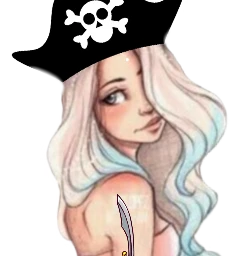 freetoedit pirate girl adesivo scworldofpirates