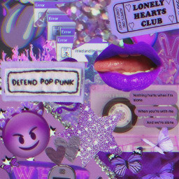 freetoedit purple collage png aesthetic