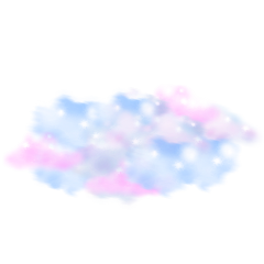 sticker cloud aesthetic pink purple freetoedit