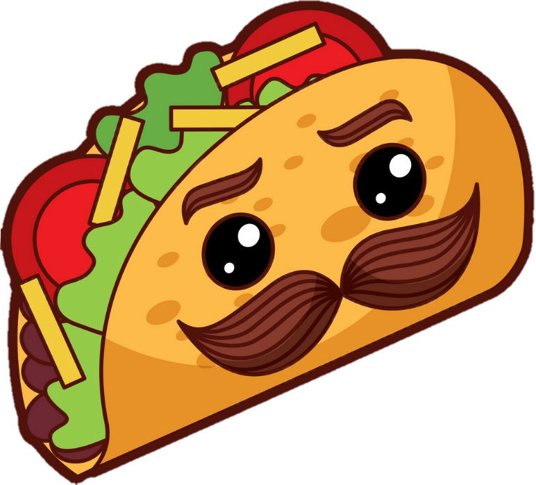 freetoedit taco bigote sticker by @lingstheraccoon.