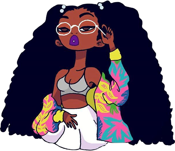 blackgirl freetoedit sticker by @littlebigmouth346