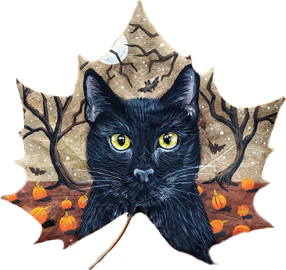 #leaf #fall #Halloween #blackcat