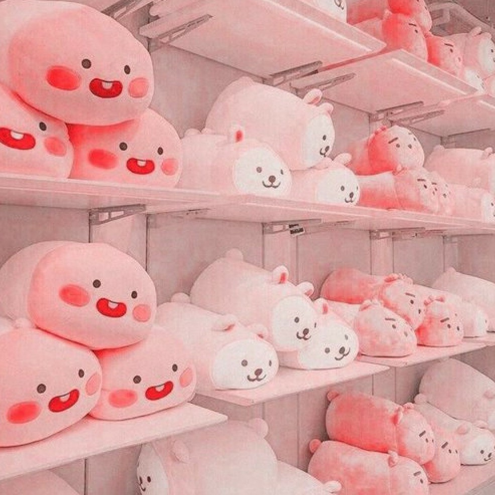 Милые японские игрушки розовые